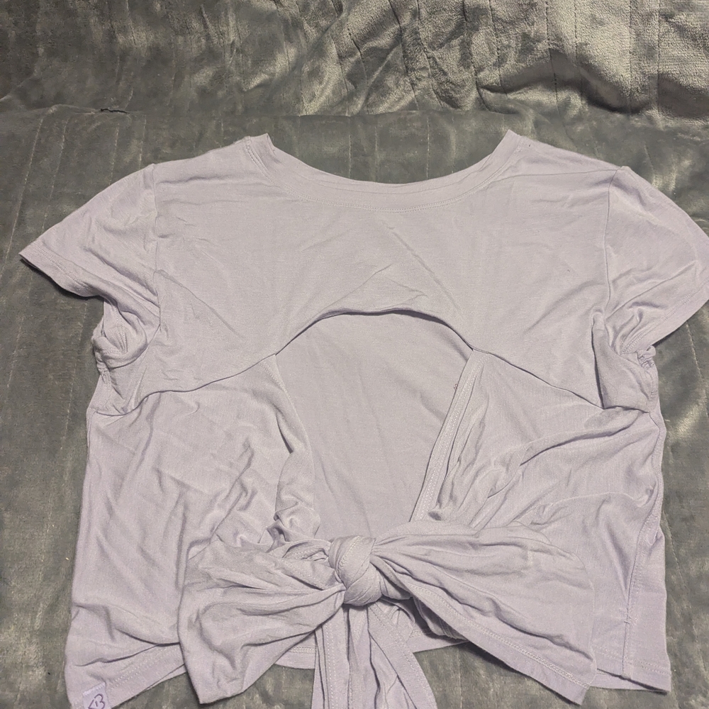 Lavender Tie-Front Women Top